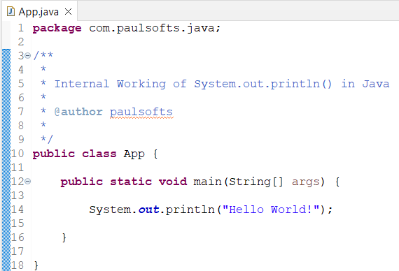 Internal working of System.out.println() in Java