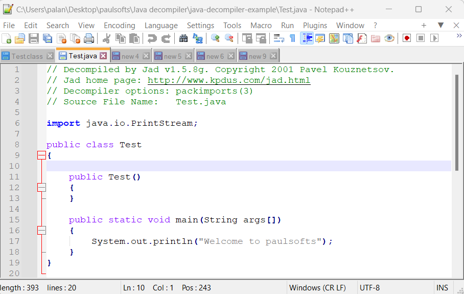Convert .java file to .class file