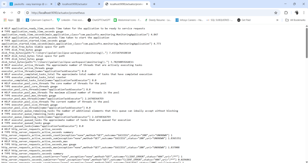 Prometheus metrics
